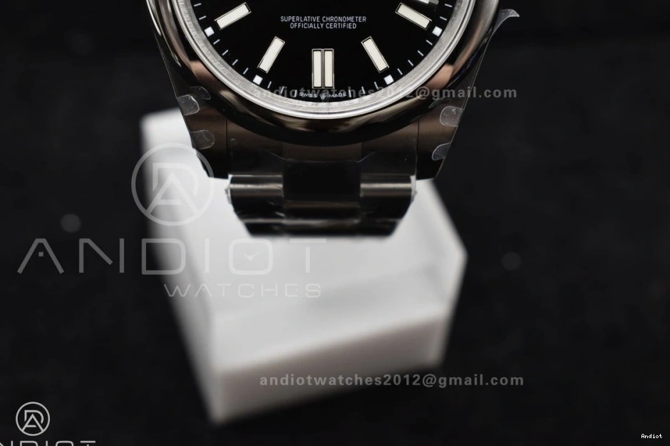 124300 Steel Edition Black 1:1 A3230 41mm 904L Best DIWF Oyster Perpetual Dial 0224